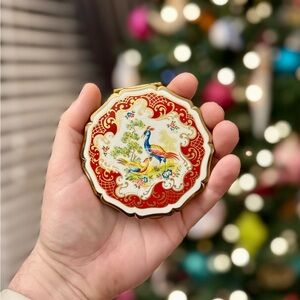 Vintage Peacock Compact
